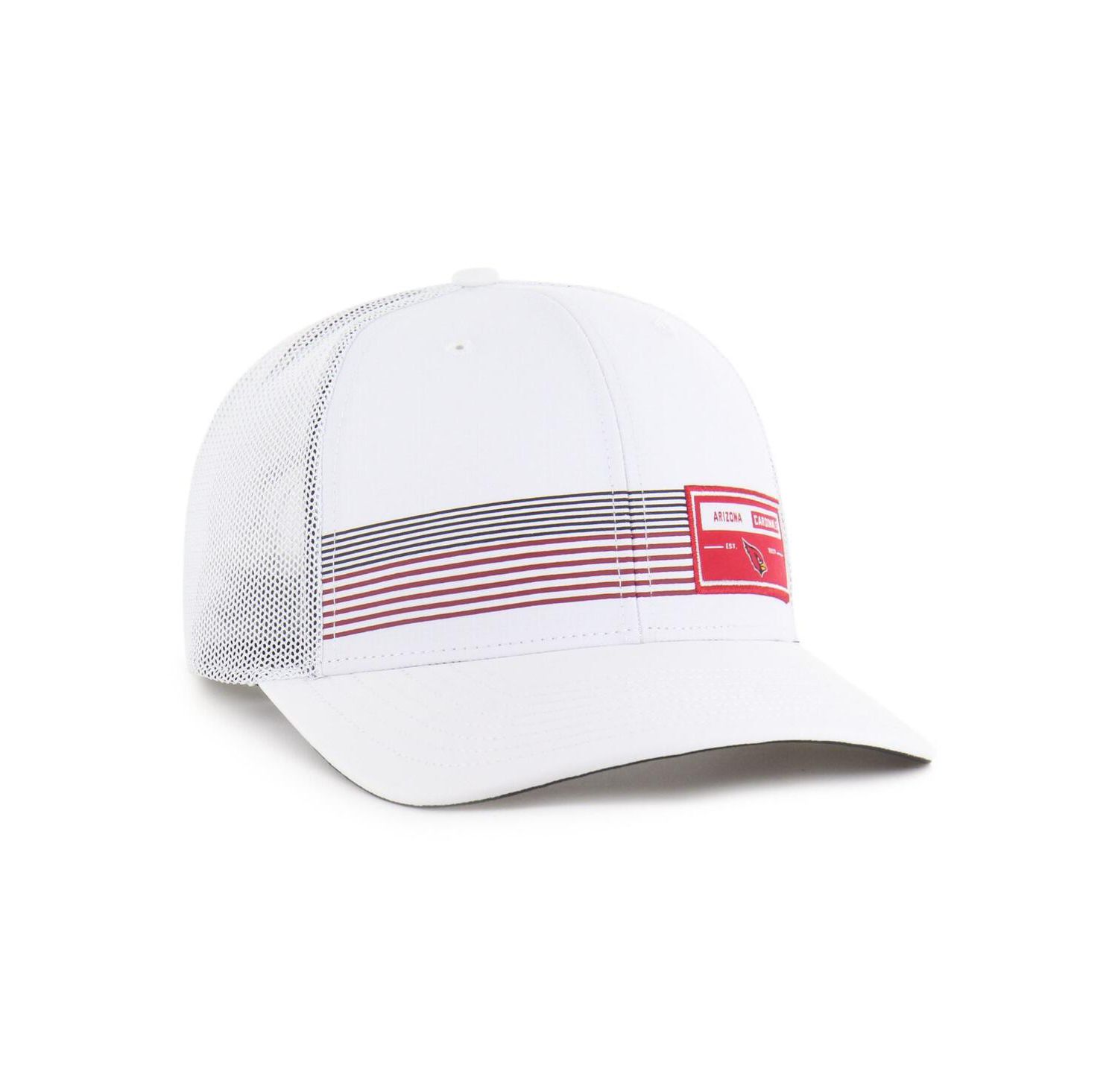 Men's White Arizona Cardinals Rangefinder Trucker Adjustable Hat