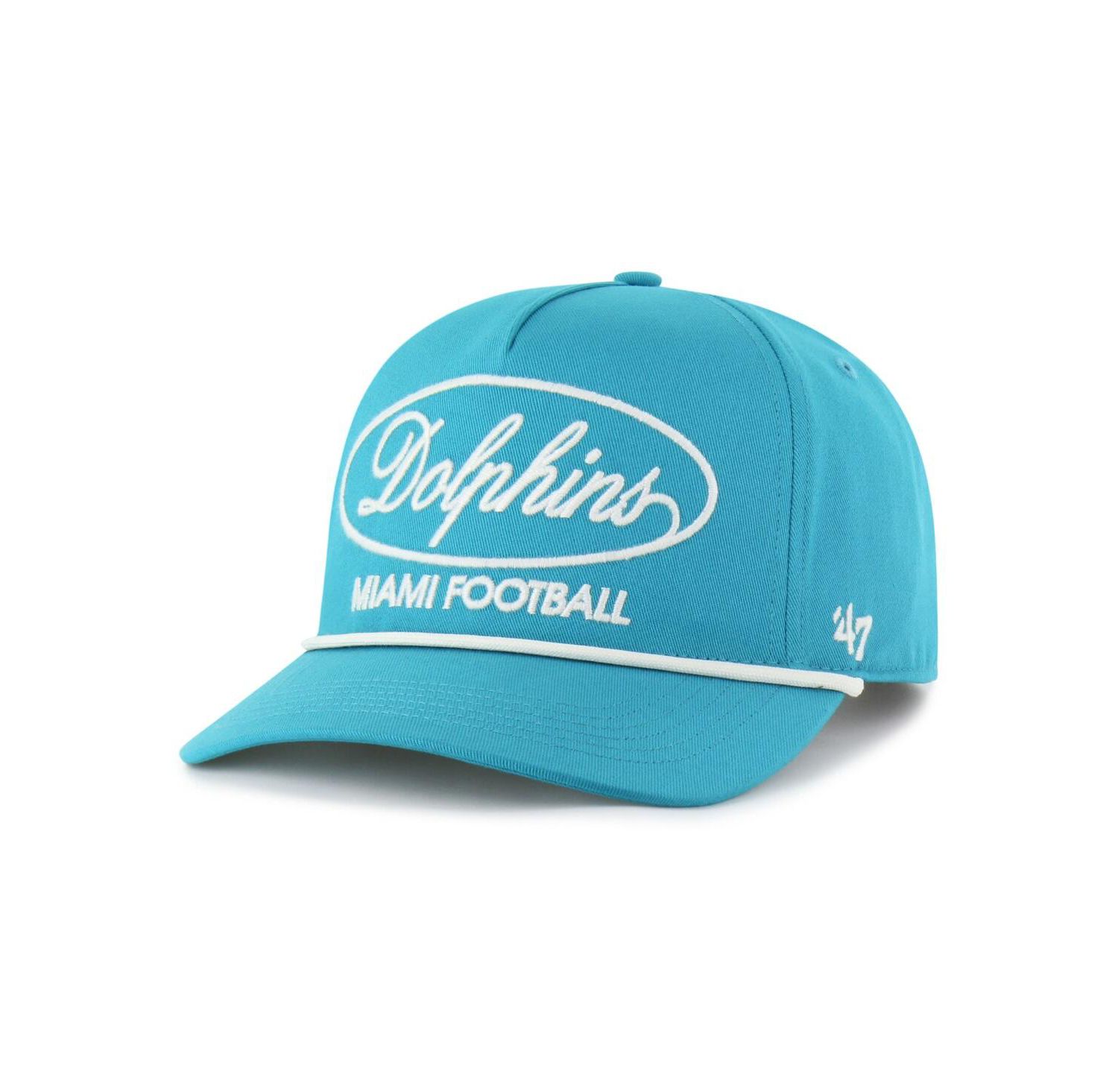 Men's Aqua Miami Dolphins Foundational Hitch Adjustable Hat