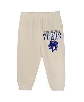 Toddler 2-Piece Cream Philadelphia 76ers Hang Time Oversized Pullover Hoodie and Pants Set