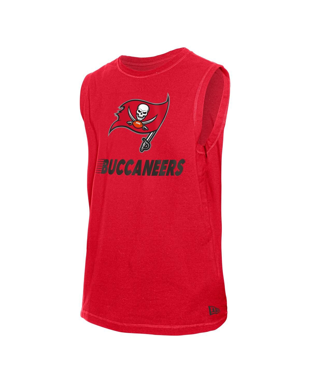 New Era Men'sâ Red Tampa Bay Buccaneers Leisure Collection Tank Top In Red