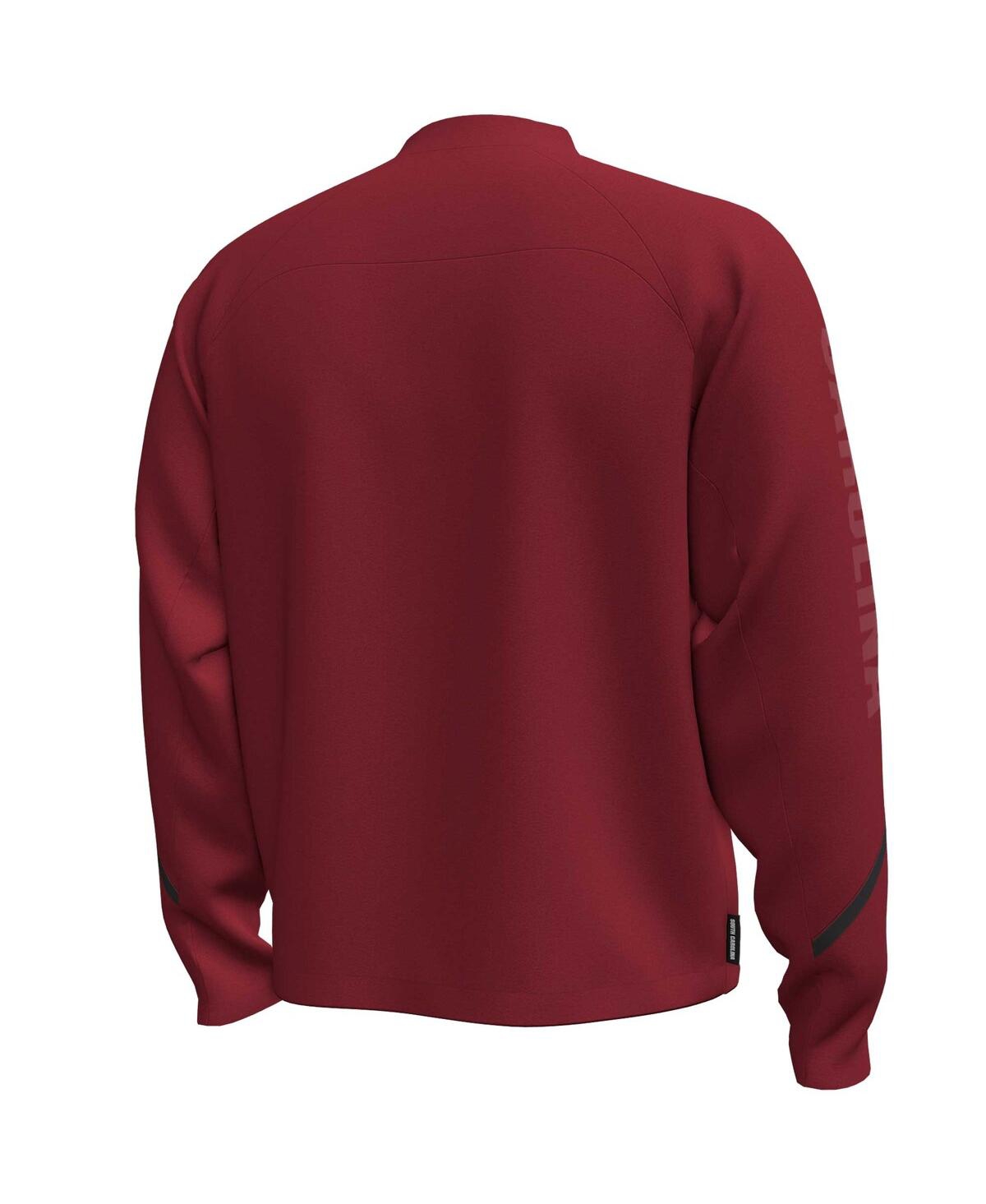 Under Armour Men's Garnet South Carolina Gamecocks Unstoppable Full-zip Bomber Jacket In Burgundy