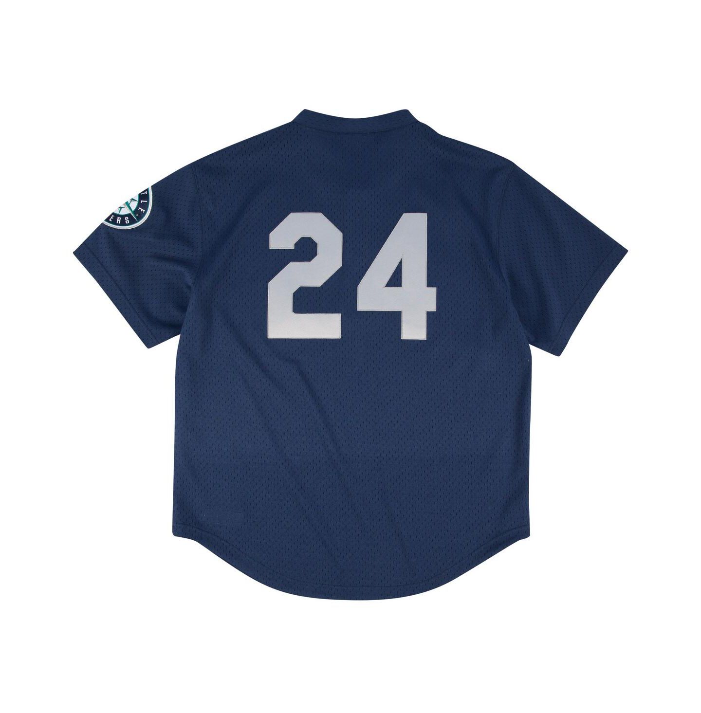 Мужское джерси для тренировок Mitchell & Ness Seattle Mariners, большие размеры, Navy — фото 2