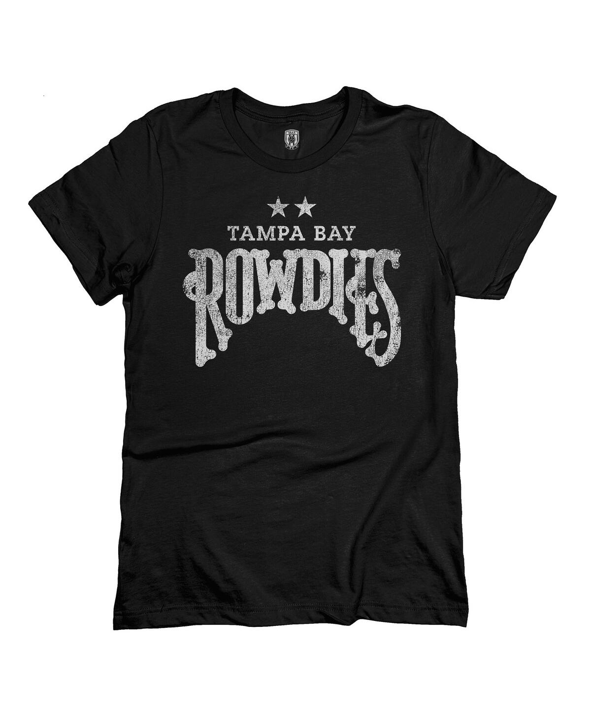 1863fc Men's Black Tampa Bay Rowdies Mono Badge T-shirt In Black