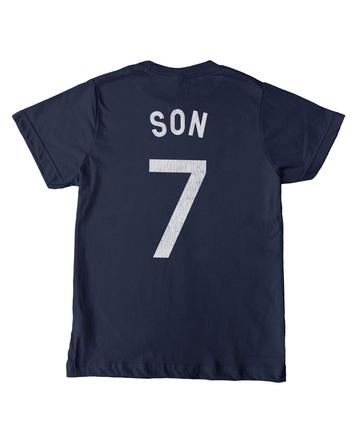 1863fc Big Boys And Girls Son Heung-min Navy Tottenham Hotspur Player T-shirt In Blue