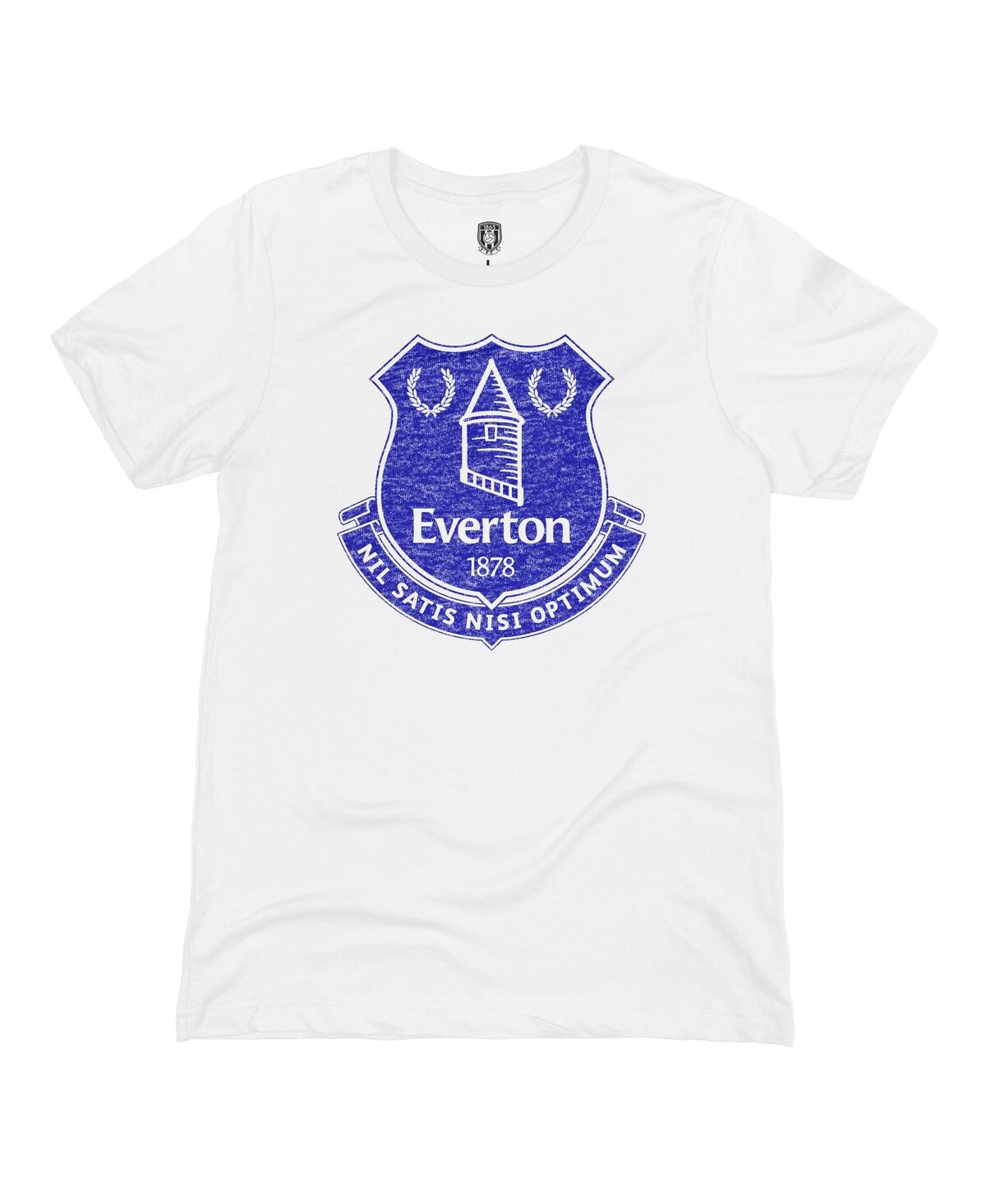 1863fc Men's White Everton Color Badge T-shirt In White