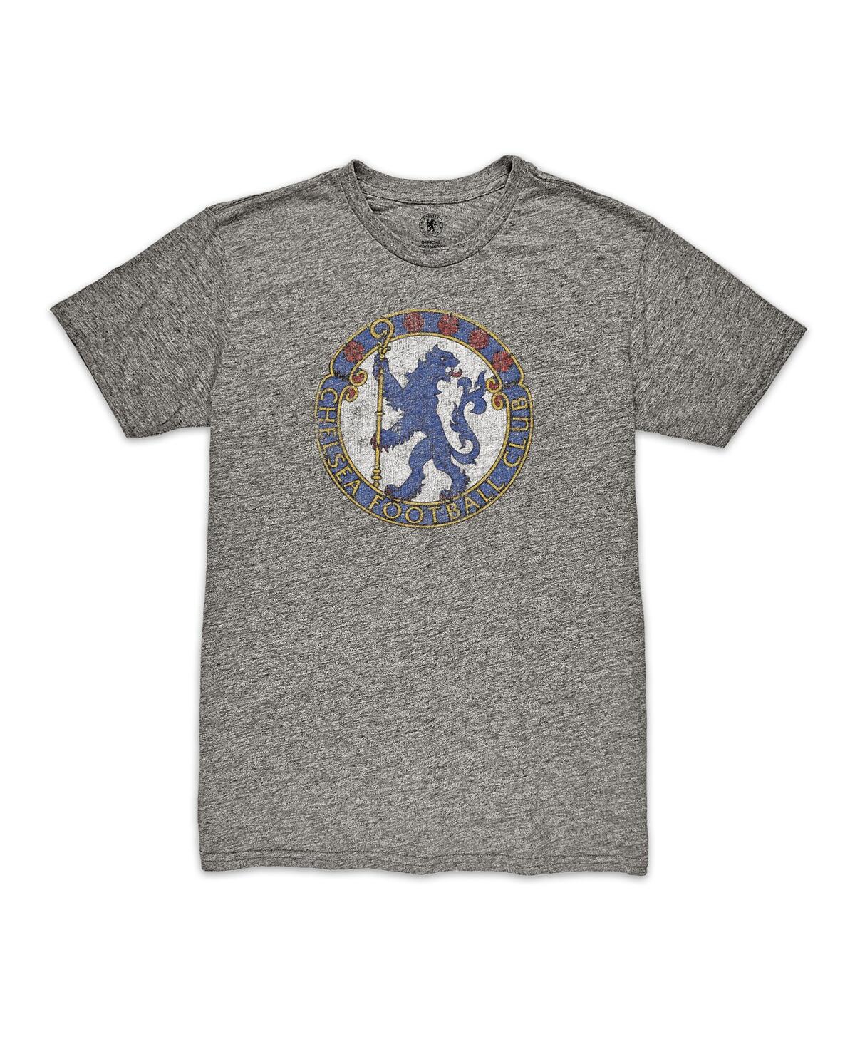 1863fc Men's Heather Gray Chelsea Retro Badge Vintage Tri-blend T-shirt In Gray