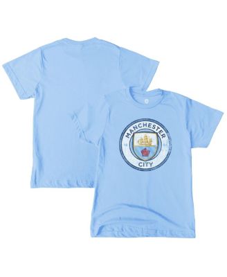 1863FC - Big Boys and Girls Sky Blue Manchester City Color Badge T-Shirt