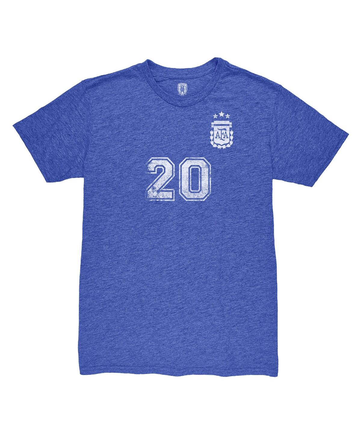 1863fc Men's Alexis Mac Allister Blue Argentina National Team Retro Name Number Tri-blend T-shirt In Blue