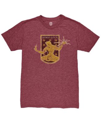Men's Maroon Detroit City FC Color Crest Twisted Tri-Blend Slub T-Shirt