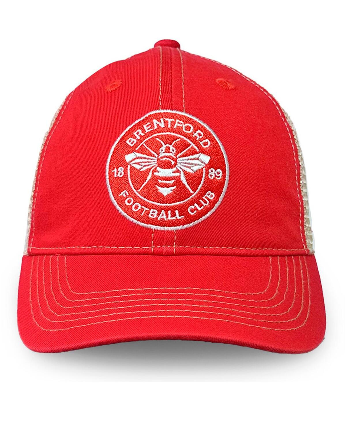 1863FC Men's Red Brentford Fc Trucker Adjustable Hat