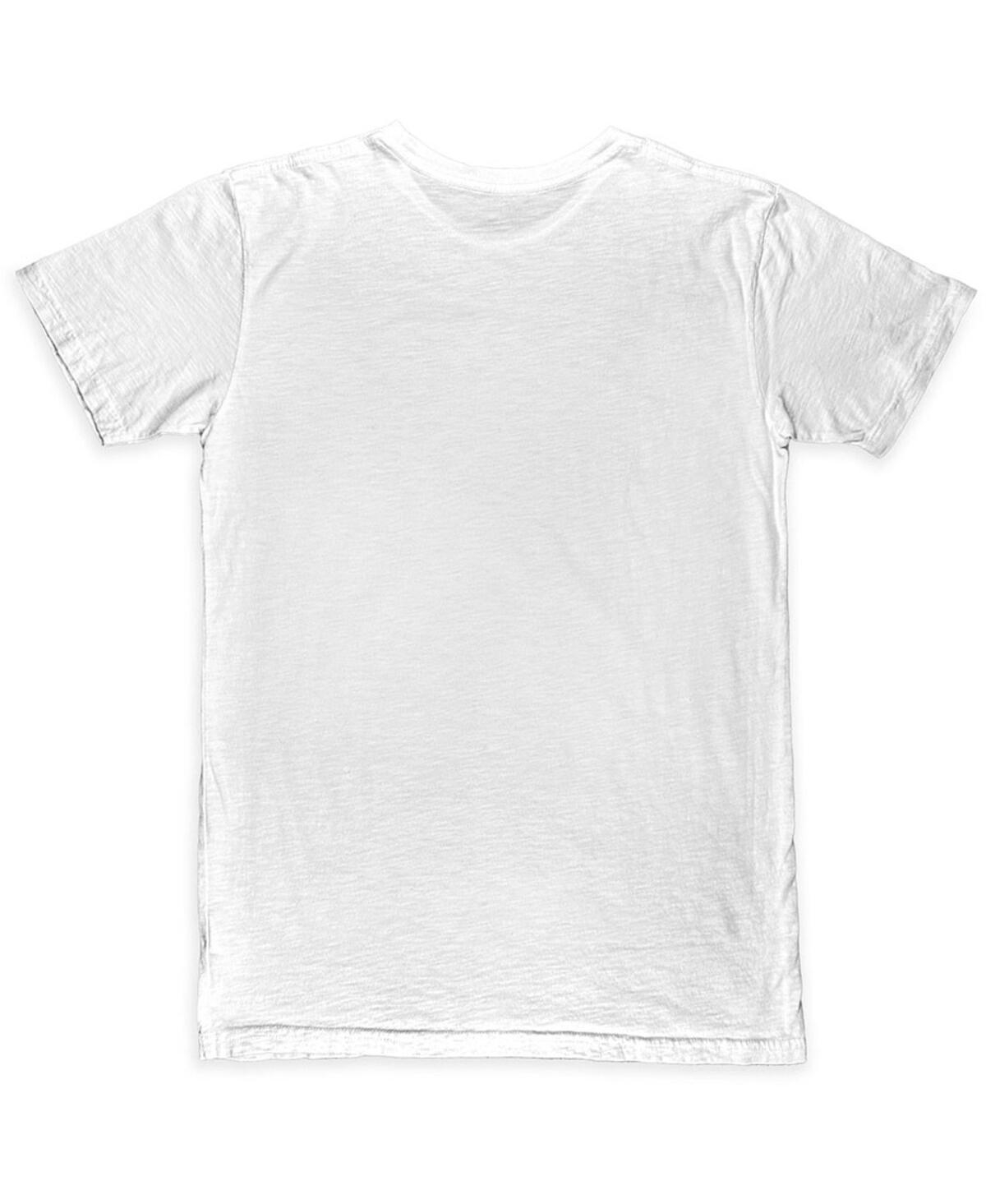 1863fc Men's White Barcelona Color Crest Slub T-shirt In White