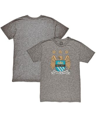 1863FC - Men's Heather Gray Manchester City Retro Crest T-Shirt