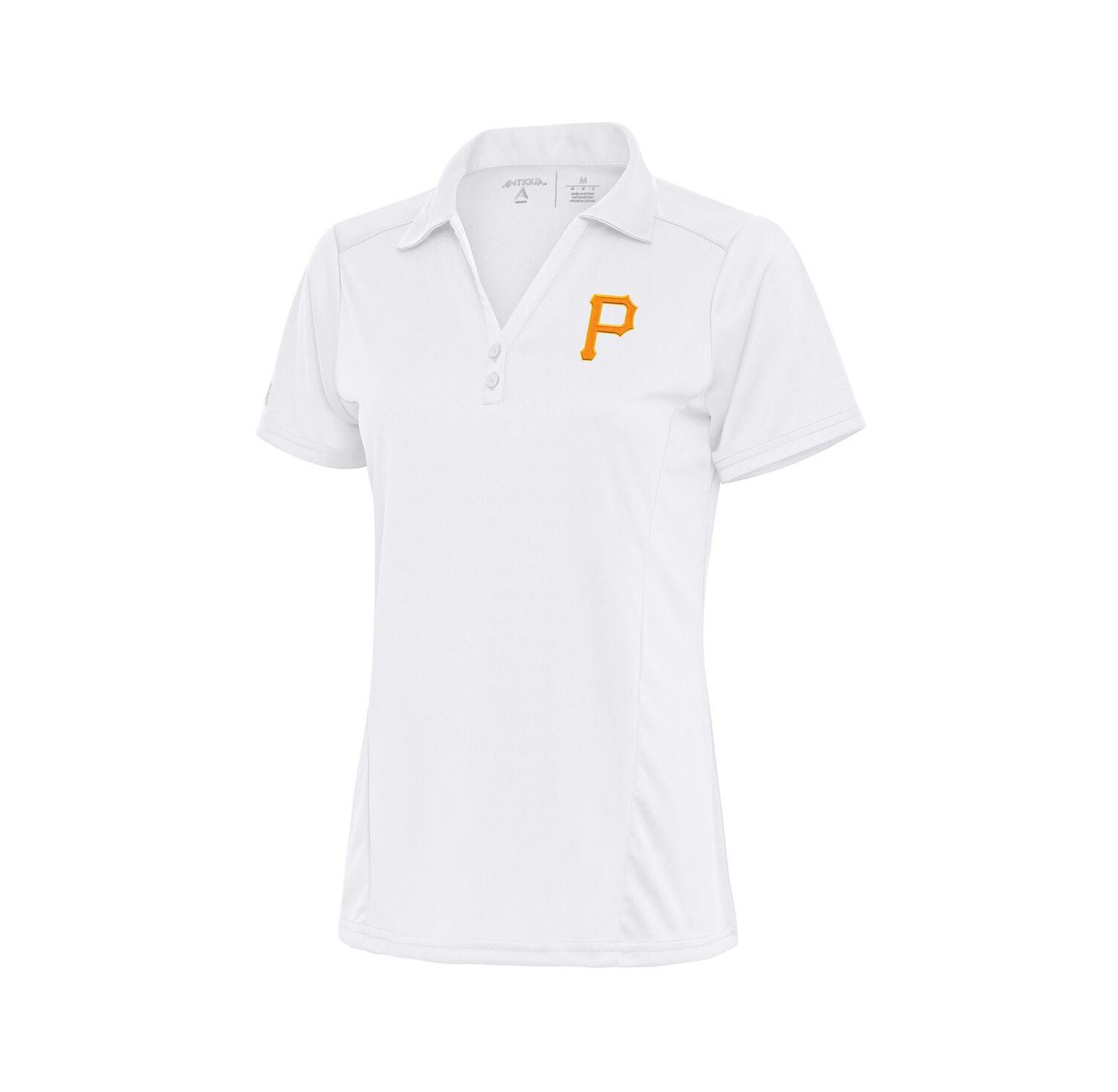 Women's White Pittsburgh Pirates Logo Tribute Polo Shirt