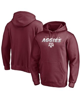 Fanatics - Men's Maroon Texas A M Aggies Block Party Elevate Play Fleece Pullover Hoodie