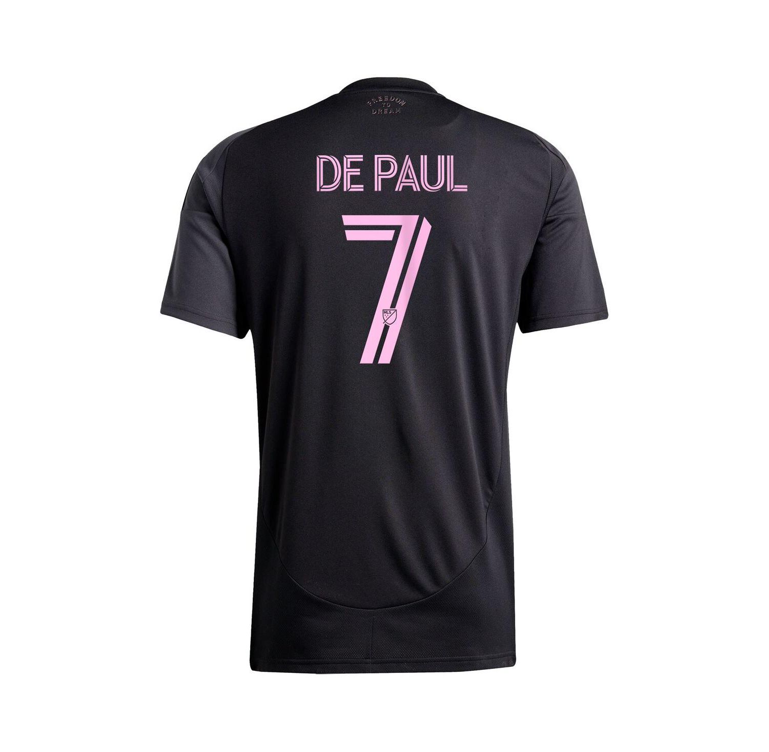 Men's Rodrigo De Paul Black Inter Miami CF 2025 The Fortitude Kit Replica Player Jersey