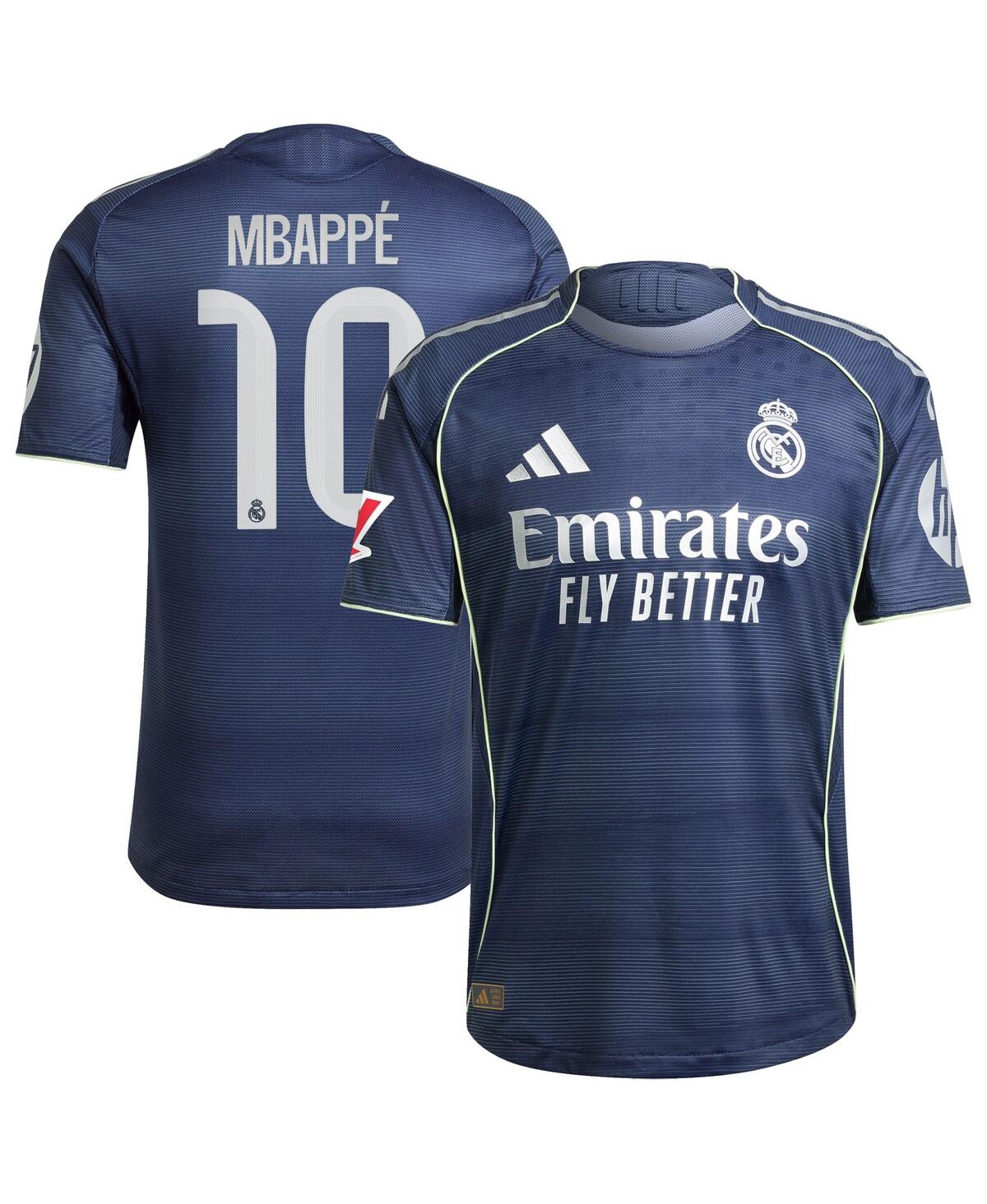 Adidas Men's Kylian Mbappe Blue Real Madrid 2025/26 Away Authentic Player Jersey