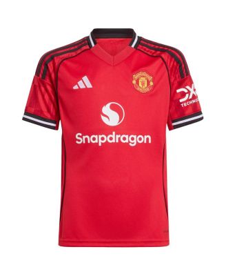 Big Boys and Girls Alejandro Garnacha Red Manchester United Home 2025/26 Replica Player Jersey