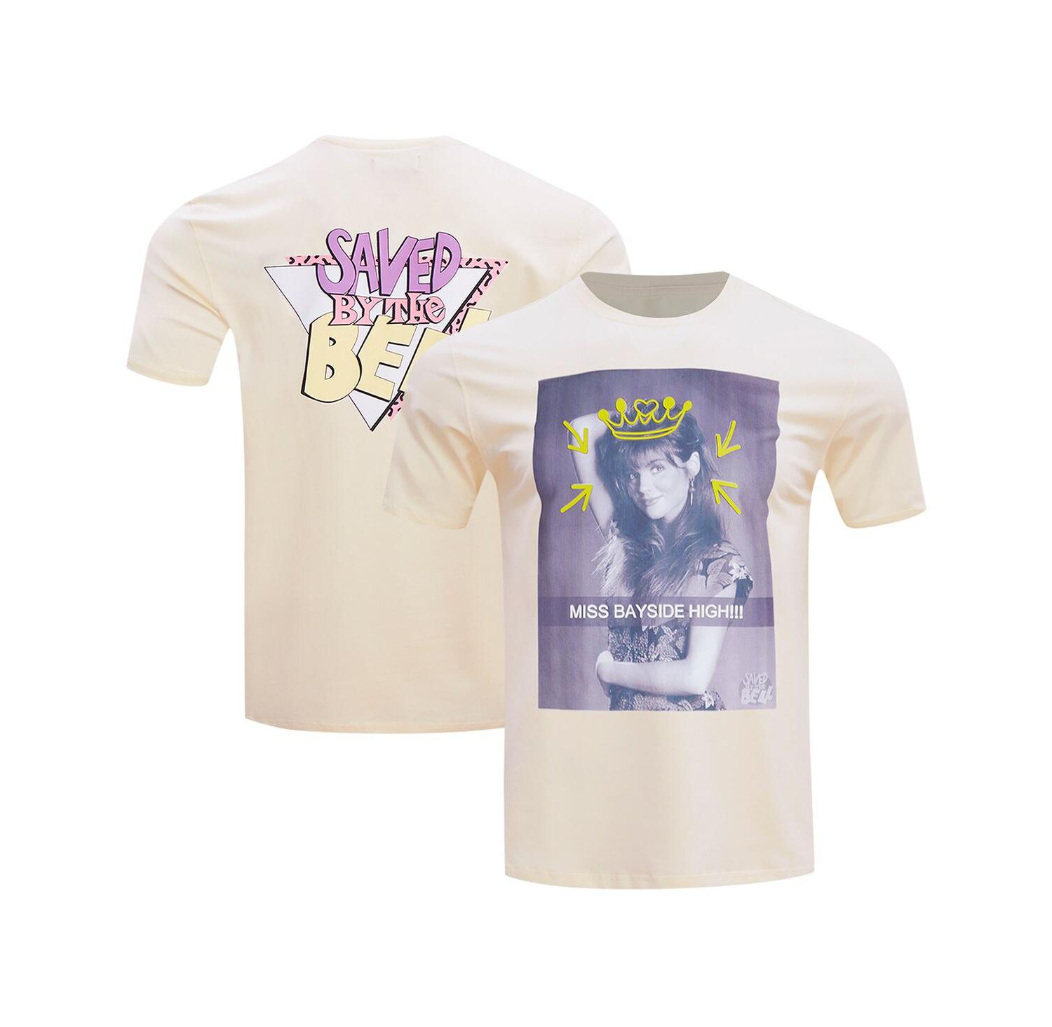 Men's Cream Saved by the Bell Miss Bayside High T-Shirt