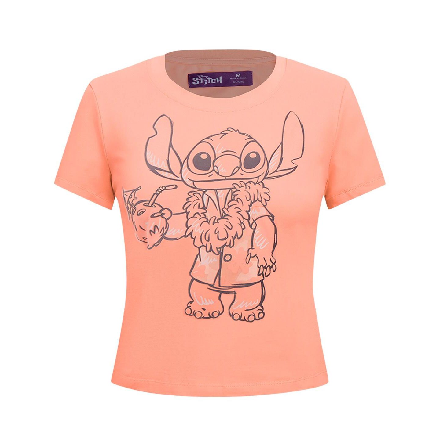 Женская футболка Freeze Max Coral Lilo and Stitch Vacation Baby Doll — фото 2