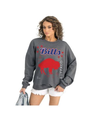 Gameday Couture - Women's Gray Buffalo Bills Ready to Rumble Premium Fleece Pullover Sweatshirt