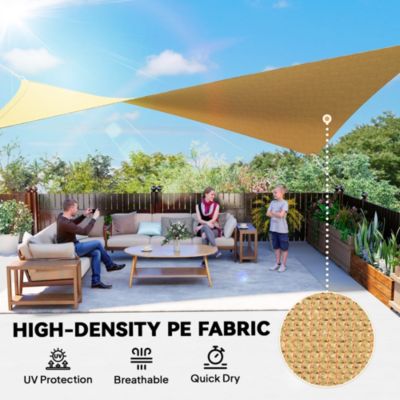 20' x 13' Recgle Outdoor Patio Portable Shade Canopy Sun Sail -