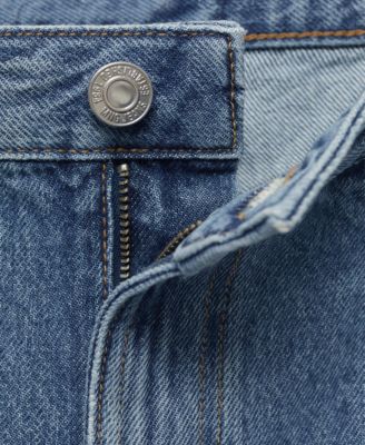 Women's Frayed Hem and Pleats Denim Shorts