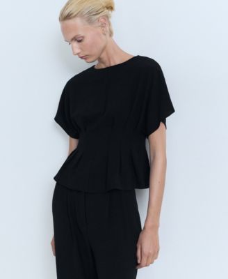 Women's Straight-Fit Pleated Pants