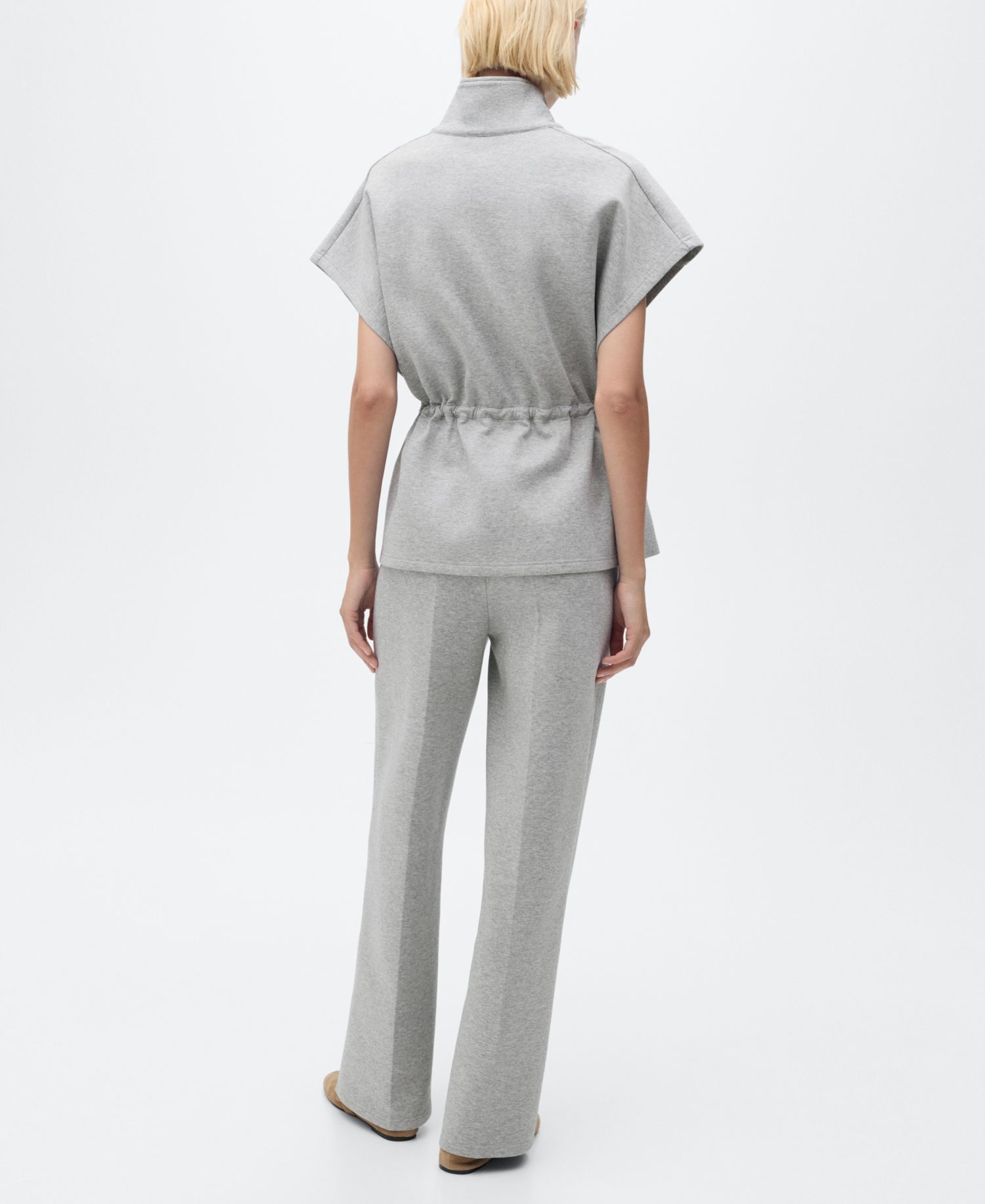 Women's Elastic Waist Straight-Fit Pants