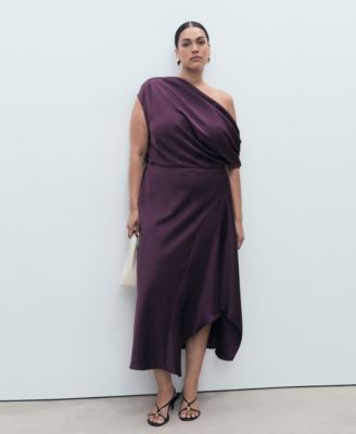 Women's Asymmetrical Satin Dress