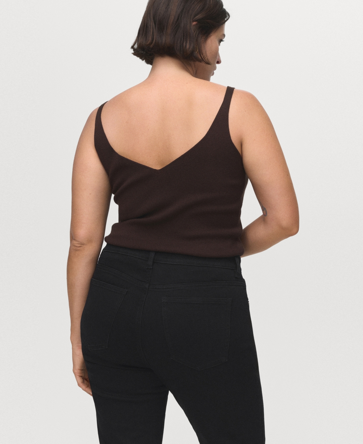 Mango Women's Sienna Flared Cropped Jeans In Black