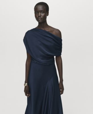Women's Asymmetrical Satin Dress