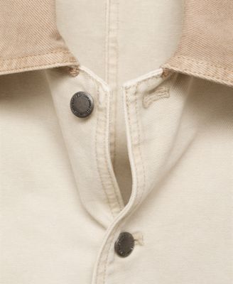 Women's Contrasting Collar Denim Jacket