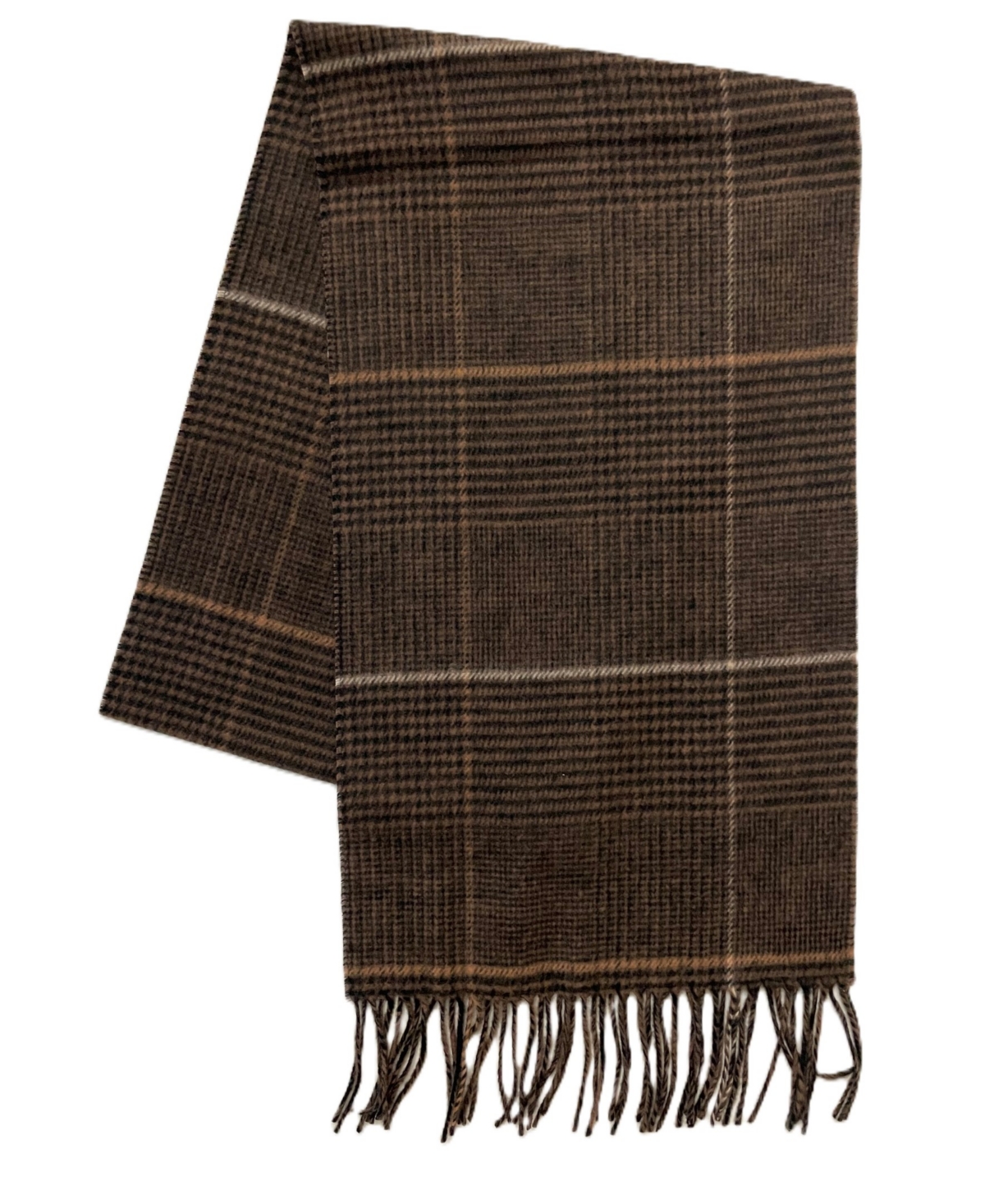 V. Fraas Men's Large Glen Plaid Scarf