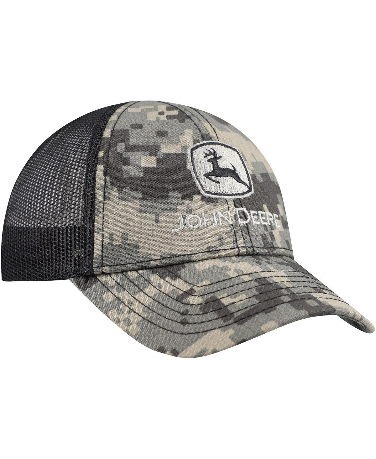 John Deere Toddler Digital Camo Trucker Adjustable Hat In Multi