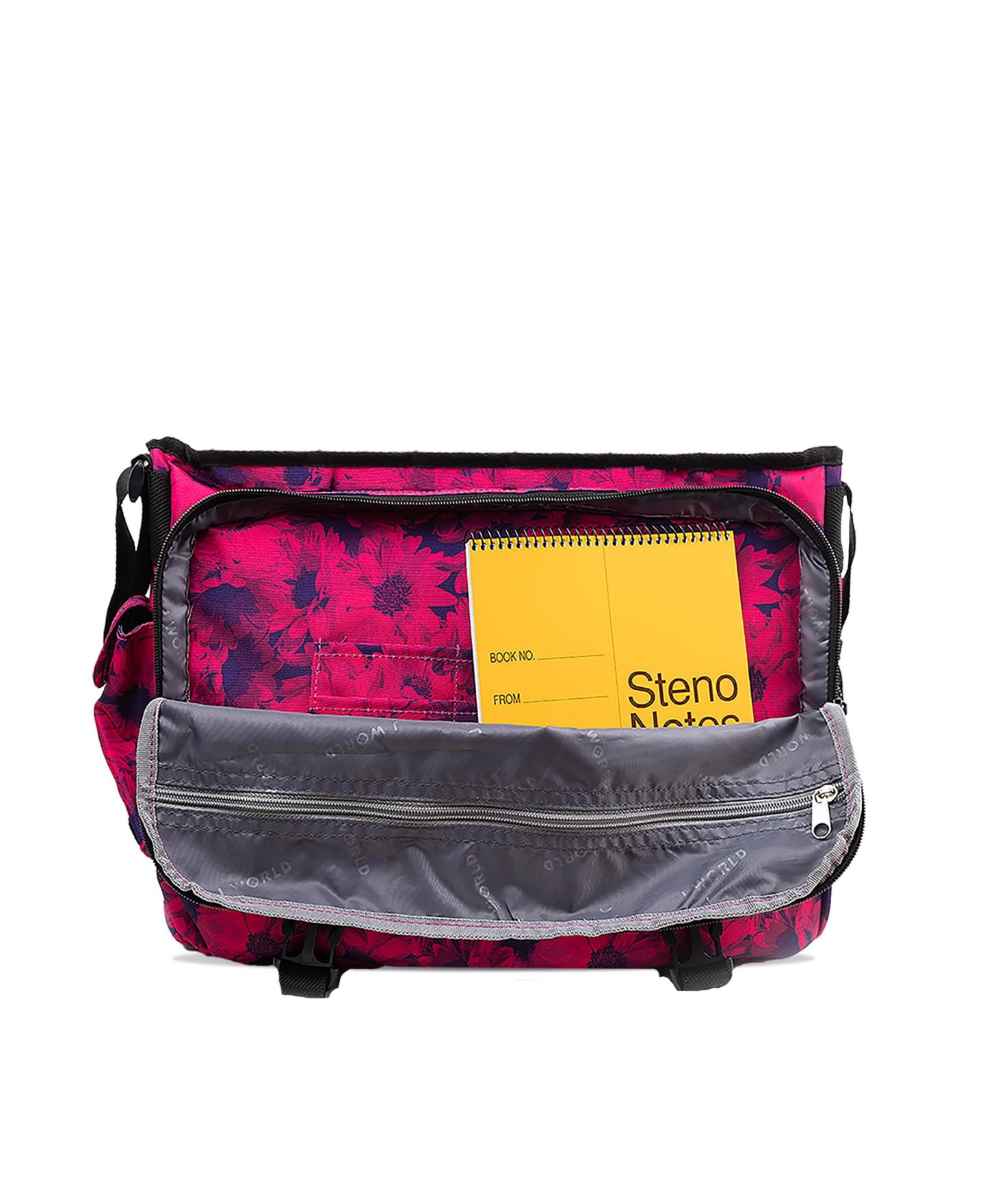 Сумка J World Unisex Thomas 16" Messenger With Laptop Sleeve for School and Travel, цвет: Bellis — фото 6