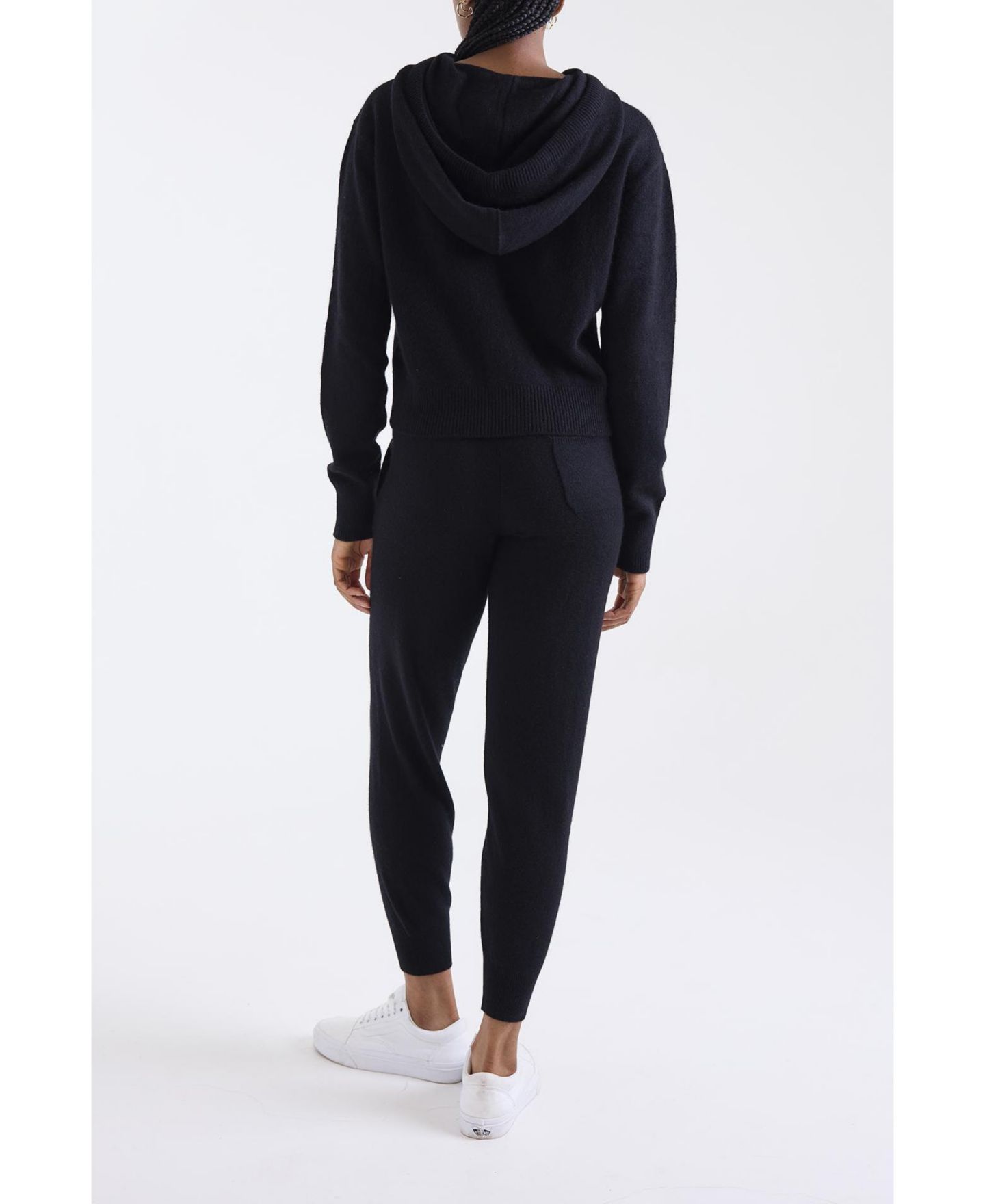Женские брюки 1982 Milani 100% Cashmere Jogger, цвет: Чёрный — фото 3