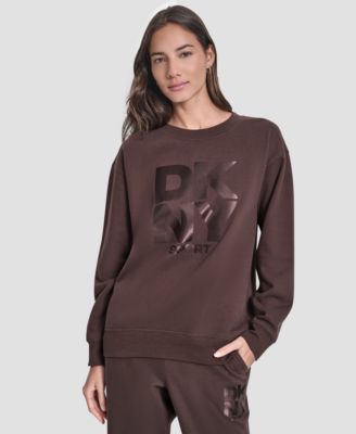 DKNY - Women's Transfer Logo Crew Neck Sweatshirt