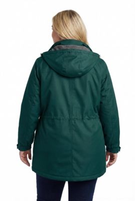 Plus Size Microfiber Parka