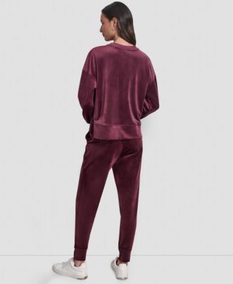Women's Platinum Velour Crewneck Sweatshirt