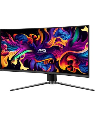 MAG 341CQP QD-OLED 34" 21:9 UWQHD 175Hz Curved OLED HDR Gaming Monitor, Metallic Black