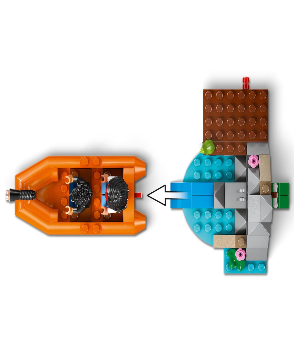 Lego Jurassic World T. Rex River Escape Dinosaur Toy 76975, 199 Pieces