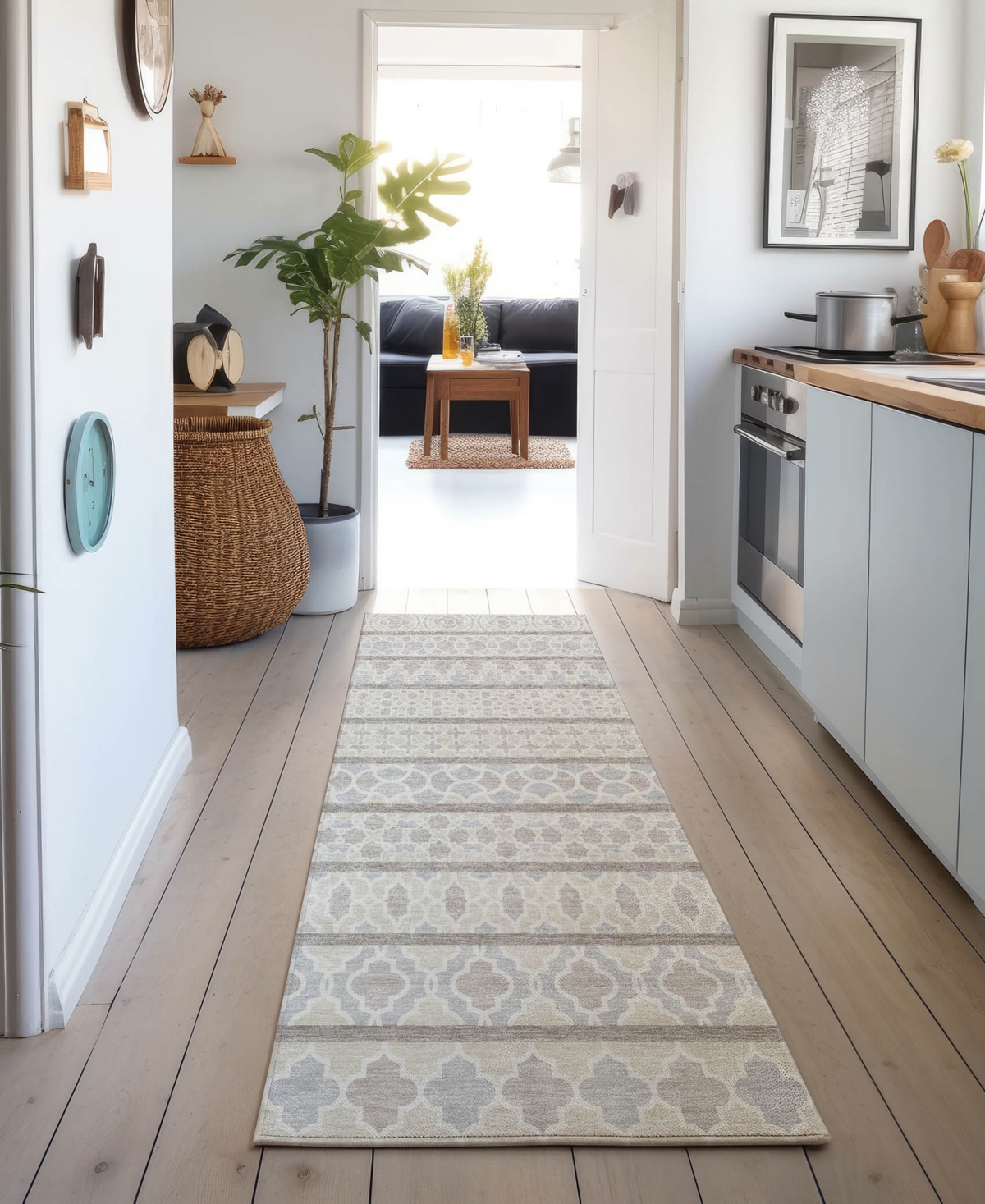 Dalyn Neo No5 2'3"x7'6" Runner Area Rug In Gray