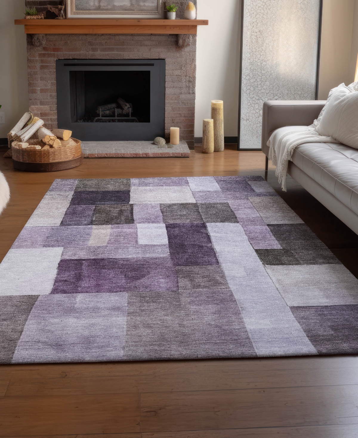 Dalyn Neo No15 2'6"x3'10" Area Rug In Purple