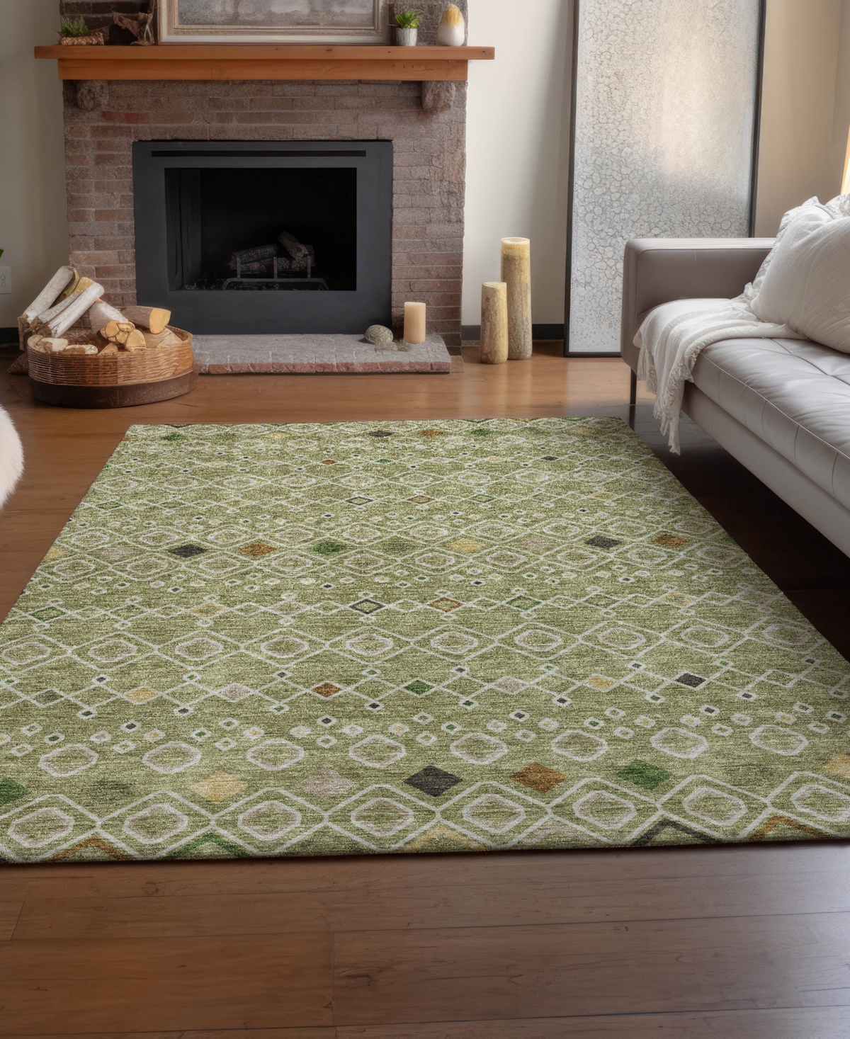 Dalyn Neo No12 2'6"x3'10" Area Rug In Green