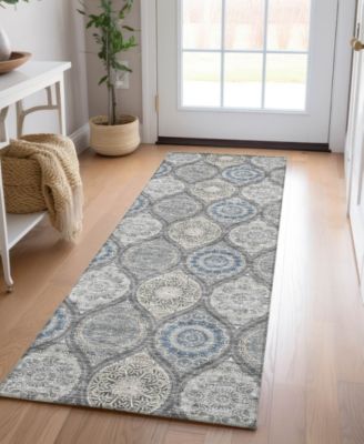 Solace Washable SL1 2'3"x7'6" Runner Area Rug