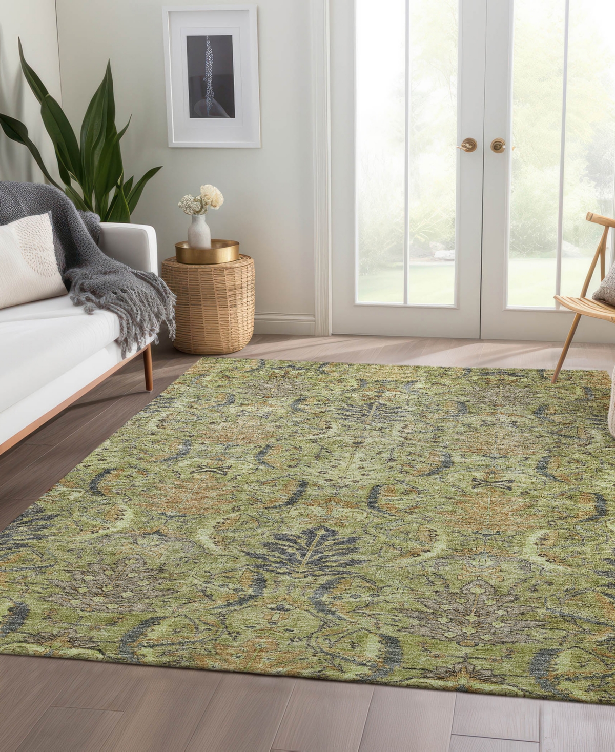 Dalyn Solace Sl7 9'x12' Area Rug In Green