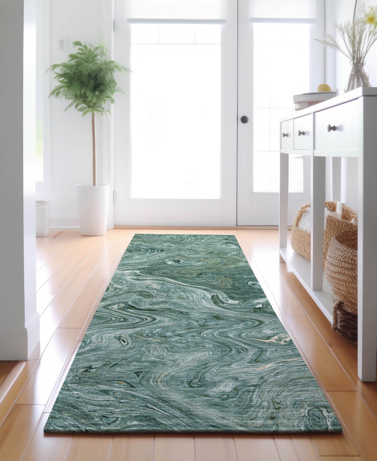 Dalyn Ravenna Rn8 2'3"x7'6" Runner Area Rug In Blue