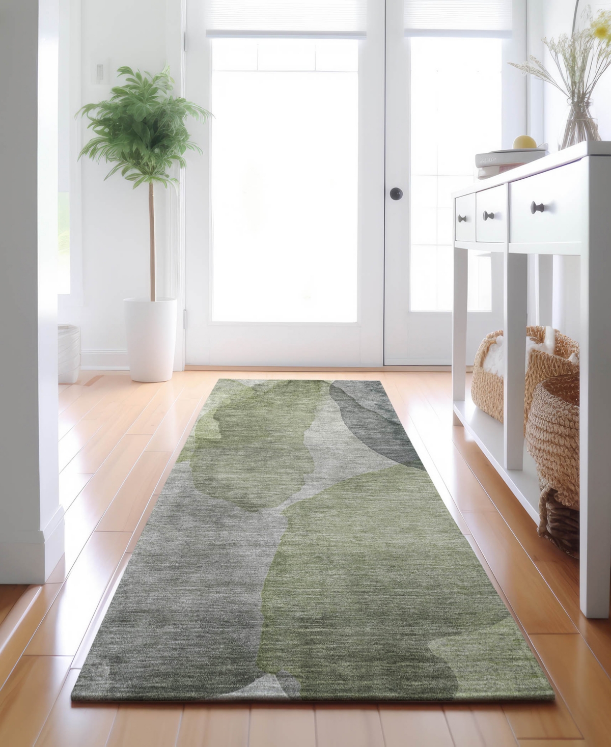 Dalyn Ravenna Rn12 2'3"x7'6" Runner Area Rug In Green