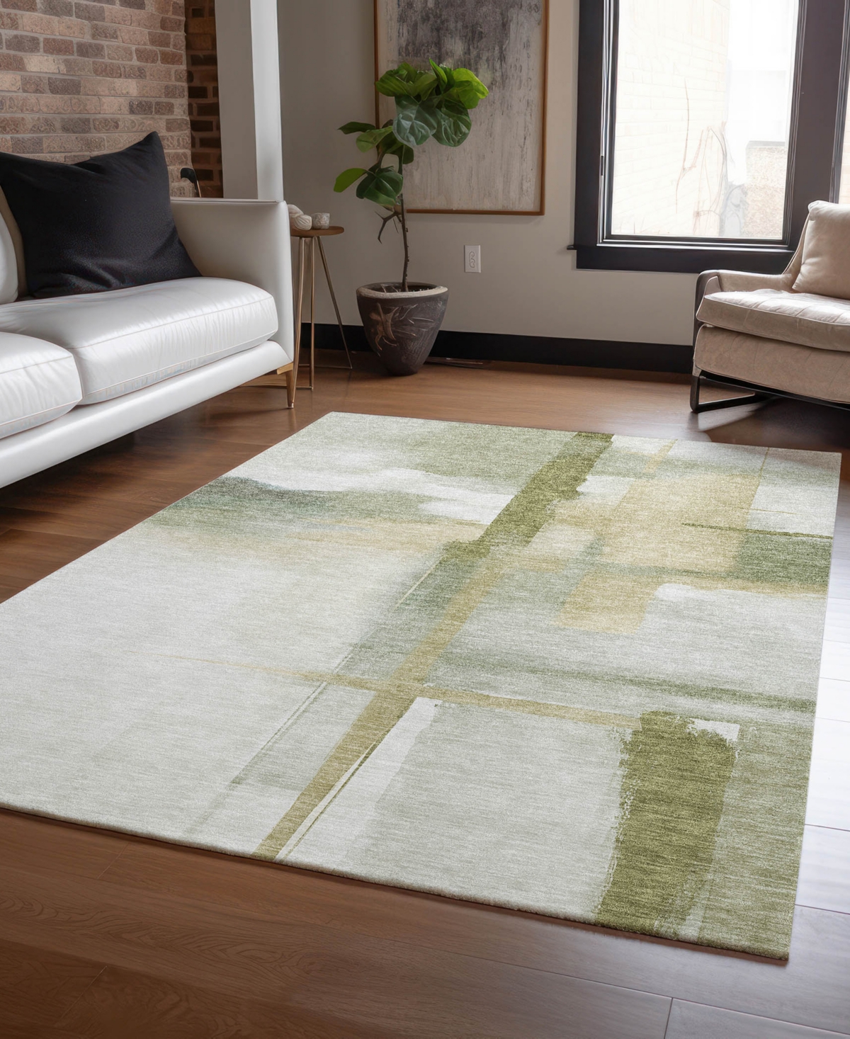Dalyn Ravenna Rn9 8'x10' Area Rug In Green