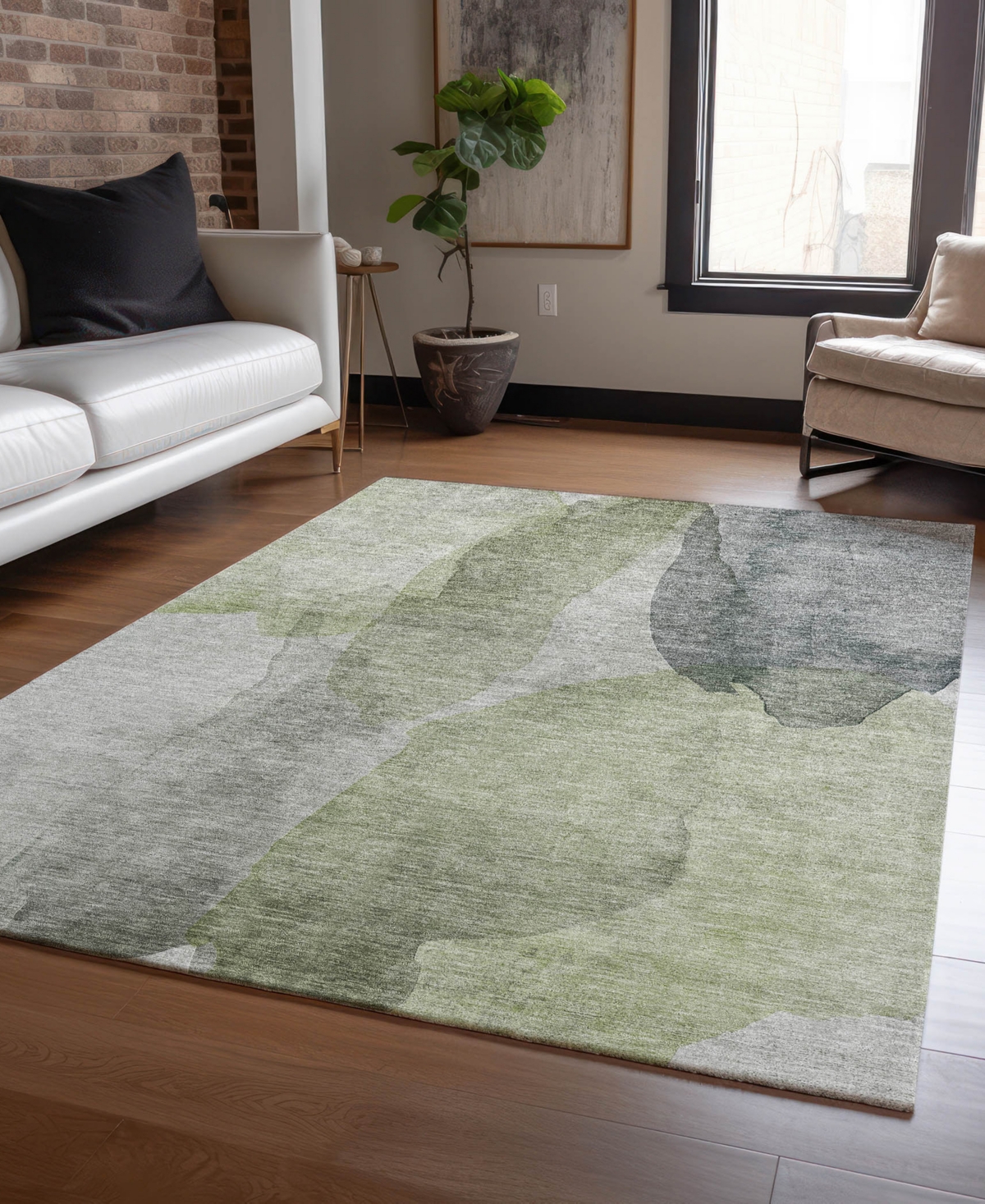 Dalyn Ravenna Rn12 8'x10' Area Rug In Green